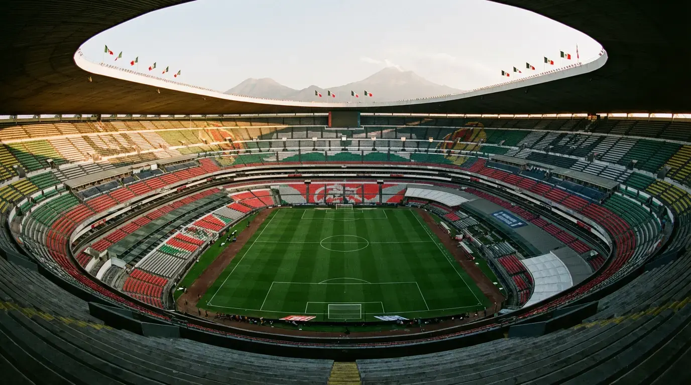 Estadio Azteca in Mexiko-Stadt, Austragungsort der WM-Eröffnung 2026 am 11. Juni