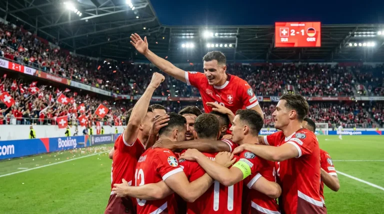 Schweizer Nationalmannschaft feiert Qualifikation für die WM 2026 in Amerika